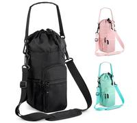 FXTBE Porta bottiglia d'acqua con cinghia 32oz 4oz 16 60oz portabottiglie d'acqua con cinghia isolata borsa a tracolla con tasca per telefono bottiglia d'acqua borsa a tracolla per accessori per