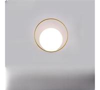 FXUZLCKD Lampada da parete a LED moderna e minimalista for soggiorno, camera da letto, comodino, decorazione for la casa, applique da parete for corridoio, lampada da parete(B-Gold)