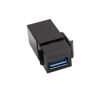 fxwtich Adattatore USB 3.0 da femmina a femmina rotante femmina a connettore per porte estensibili senza sforzo Facile installazione ampia nero