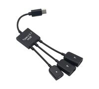 fxwtich Cavo adattatore da tipo c a USB cavo convertitore preciso portatile nero