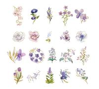 fxwtich Confezione di forniture vintage per diari spazzatura, impermeabili, adesivi per piante, 40 pezzi, adesivi decorativi autoadesivi per scrapbooking, diari, album, quaderni, C