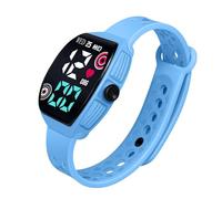 fxwtich Display a LED alimentato a batteria dell'orologio da polso, Cielo blu, Stile del quadrante
