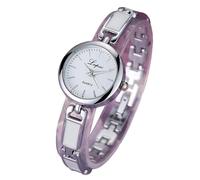 fxwtich Orologio da polso al quarzo, da donna, al quarzo, regalo di compleanno, funzionamento a batteria, Argento Bianco, Stile del quadrante