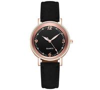 fxwtich Orologio da polso da donna, luminoso, quadrante grande, orologio da polso moderno, nero, Stile del quadrante