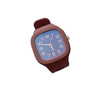 fxwtich Orologio da polso per studenti, unisex, quadrato, sportivo, ornamento antimacchia, Caffè, Stile del quadrante
