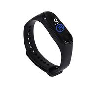 fxwtich Orologio da polso sportivo a LED, con cinturino touch screen ecologico, nero, Stile del quadrante