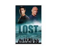 FXZFDCD Poster su tela con film e serie TV Lost retrò, decorazione artistica da parete per camera da letto, 50 x 75 cm, senza cornice