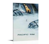 FXZFDCD Poster su tela con immagine di film Pacific Rim e serie TV retrò, decorazione artistica da parete per camera da letto, 50 x 75 cm, con cornice