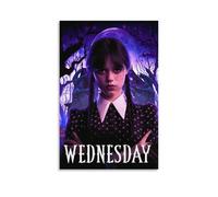 FXZFDCD Poster su tela con motivo mercoledì film retrò e stupefacente serie TV, decorazione artistica da parete per camera da letto, 50 x 75 cm, senza cornice