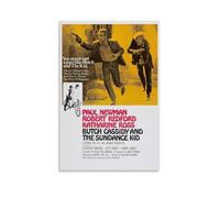 FXZFDCD Poster su tela di Butch Cassidy and The Sundance Kid con film retrò e stupefacente serie TV, decorazione artistica da parete per camera da letto, poster 40 x 60 cm, senza cornice