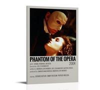 FXZFDCD Poster su tela, motivo: Il fantasma dell'Opera, film retrò e stupefacente serie TV, decorazione artistica da parete per camera da letto, 40 x 60 cm, con cornice