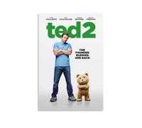 FXZFDCD Ted Poster su tela con film retrò e stupefacente serie TV, decorazione artistica da parete per camera da letto, 30 x 45 cm, senza cornice