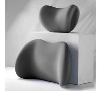 FXZNB Car Cuscino per Sedile,Poggiatesta per sedili Auto,Sedile per Coccige Sciatica Lombare - Cuscino Memory Foam,per Ferrari 488 Spider 2015-2019.,Grey