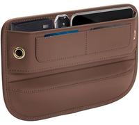 FXZNB Scatola portaoggetti seggiolino Auto Organizer per sedili Anteriori Portaoggetti Auto Sedile Laterale Contenitore Organizer sedili,per Ferrari 488 GTB 2015-2019.,Brown
