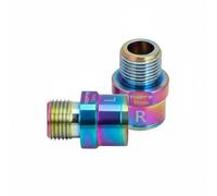 Fxzqgnh 2 Pezzi Prolunga Asse Pedale Acciaio Al Cromo-Cromo-Vanadio Protegge la Filettatura Della Pedivella per Ciclisti, Mountain Bike, Bici da Strada, Multicolore, 16mm - Coppia Sinistra E Destra