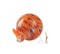Fxzqgnh Abbeveratoio Colibrì Vetro Appendibile Dispenser Cibo Uccelli Materiale Resistente Distributore di Semi per Outdoor, Arancione, Arancione