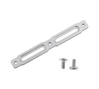 Fxzqgnh Adattatore per Portaborraccia, Regolabile per Portaborraccia Da Bicicletta E Supporto in Lega con Design Leggero per Un'installazione Flessibile, Argento 14x1.8cm