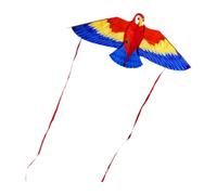 Fxzqgnh Aquilone a Forma di Pappagallo per Bambini, Gioco di Volo Portatile, Giocattolo Sportivo da Spiaggia, Aquilone a Forma di Animale dei Cartoni Animati, Rosso