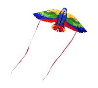 Fxzqgnh Aquilone a Forma di Pappagallo per Bambini, Gioco di Volo Portatile, Giocattolo Sportivo da Spiaggia, Aquilone a Forma di Animale dei Cartoni Animati, Blu