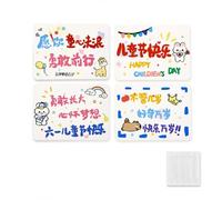 Fxzqgnh Biglietti d'Auguri per la Giornata dei Bambini, Decorazione Versatile per Bouquet e Regali, Cartoline per la Giornata dei Bambini - Modello E, 40 pezzi/confezione, 6/8 cm
