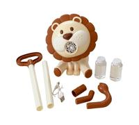 Fxzqgnh Bubbles Maker Generatore Bolle Portatile Giocattolo Soffiatore Leone con Luce Automatico Materiale Pp Arrotondato Adatto a Bambini Ragazze Ragazzi