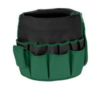 Fxzqgnh Bucket Organizer Borsa Porta Attrezzi Da Giardinaggio con Multi Tasche Manico Robusto Impermeabile Oxford Adatto a Giardinieri Riparazioni Domestiche, Verde Nero