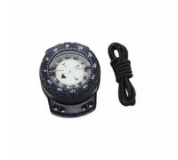 Fxzqgnh Bussola Subacquea a Elastico Compatto Strumento di Navigazione Sub da Giacca Alta Precisione Sport Acquatici per Immersione, Nero, Taglia Unica