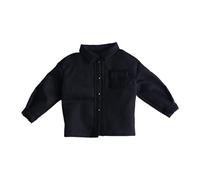 Fxzqgnh Camicia Miniatura per Bambola da Collezione Abbigliamento per Figura Maschile 1/12 Camicia Casual per Action Figure Costume Mini Uomo per Pupazzo Real, Nero