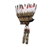 Fxzqgnh Cappello indiano con piume artificiali per carnevale, spettacolo di danza