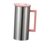 Fxzqgnh Caraffa in Acciaio Inox da 1800 Ml, Bollitore per tè Leggero, Brocca in Metallo per Viaggi, Cucina, Campeggio, caffè, Latte, Rosa