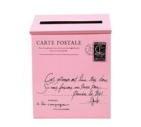 Fxzqgnh Cassetta Postale di Grandi Dimensioni, Gabbia per Lettere, Porta Lettere, Portadocumenti, Cassetta Postale E Rurale, Rosa