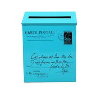 Fxzqgnh Cassetta Postale di Grandi Dimensioni, Gabbia per Lettere, Porta Lettere, Portadocumenti, Cassetta Postale E Rurale, Blu