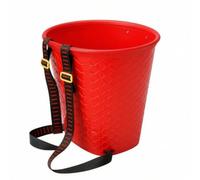 Fxzqgnh Cestino in Plastica Lavabile Cestino Resistente Cesto da Schiena con per Raccoglitori di Funghi, Agricoltori, Raccolta, Giardinagg, Spesa, Rosso, 42.5cm