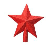 Fxzqgnh Cometa Natale Ornamento Punta Albero Decorazione Appendibile PP Stile Festivo Semplice da Usare Adatta per Regalo Abbellimento Casa, Rosso