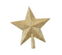 Fxzqgnh Cometa Natale Ornamento Punta Albero Decorazione Appendibile PP Stile Festivo Semplice da Usare Adatta per Regalo Abbellimento Casa, Oro