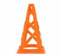Fxzqgnh Cono Marcatore Forato Materiale PE Resistente Coni Segnaletici Impilabili Alta Visibilità Cono da Allenamento da Allenamento 23 Cm per Allenatori, Arancione, 23CM