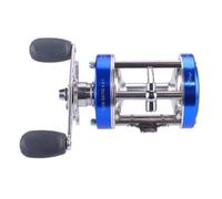 Fxzqgnh da Antigioco a Tamburo Compatto Attrezzatura per Anglers, Pesca D Barca, Acqua Dolce, Mare, Blu, CL60 Mano Destra