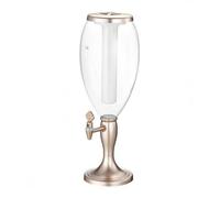 Fxzqgnh Distributore di Bevande Colonna Birra Illuminata Dispenser Birra Caraffa Erogatore Contenitore in PC E Acrilico Trasparente con Base E Coperchio, color to 10, 5L