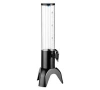 Fxzqgnh Distributore di Birra, Distributore di Bevande con Supporto, Margarita con Torre Da Tavolo a Tubo Freddo per Esterni, Nero, 1.5l