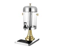 Fxzqgnh Distributore Succo Trasparente Coperchio, Array, Oro, 8L Singola Testa