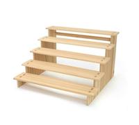 Fxzqgnh Espositore a Gradini Stabile Espositore a Gradini con Ripiani Durevole Scaffale a per Fiera, Cinque Strati 40CM