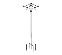 Fxzqgnh Ganci da Pastore per Esterni Supporto da Terra per Vasi Appendi Cesto Staffa Doppia in Ferro Stabile Adatto a Patio Casa Matrimonio, Altezza 155cm