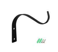 Fxzqgnh Gancio da Parete per Piante Sospese Staffa Portafiori Ferro per Appendere Vasi Mangiatoie Stile Ordinato Pulito Adatto a Balcone Giardino Aree Relax , Nero , 4.5 Pollici