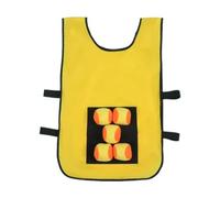 Fxzqgnh Gioco di Dodgeball con Palla Appiccicosa, Gioco Interattivo di Lancio della Palla con Giubbotto Bersaglio E Palline Morbide per, Il, Aldulti Gialli