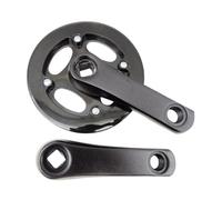 Fxzqgnh Guarnitura per Bicicletta per Bambini, Paracatena in Lega di Alluminio Nero, Facile da Installare, Set di Pedivelle Robuste da 25 Denti, 25t 92mm