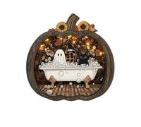 Fxzqgnh Insegna con Supporto Pronta all'Uso, 20cm X 20cm, A款 - Fantasma nella Vasca da Bagno