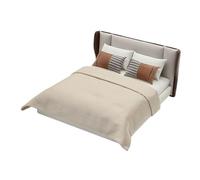 Fxzqgnh Letto Miniatura Casa Bambole con Intagli Ricercati Letto Doppio Arredamento Orientale Materiale Pp Resistente Ideale per Bambini Gioco di Ruolo Decora, Style C