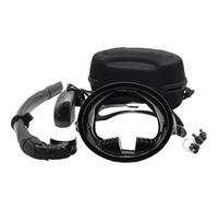 Fxzqgnh Maschera da Snorkeling con Custodia Vetro Temperato Maschera da Sub con Boccaglio a Tenuta Stagna Respiratore per Piscina , Nero , Adulto