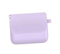 Fxzqgnh Piccola Trousse per Il Trucco con Chiusura a Pressione, Borsa Cosmetica, Portafoglio per Auricolari, Occhiali Da Sole, D'identità, Chiav, Viola S