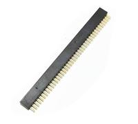 Fxzqgnh Pin Header Tondo Componente Elettronico Connettore Versatile Contatti Dorati Affidabili Struttura Resistente Ad Alte Temperature Adatto a, 1x40p, Fila Singola Femmina